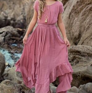Joyfolie Girls Mauve Dress Size 4